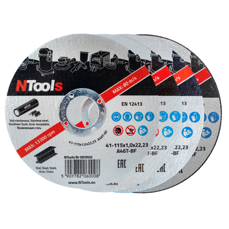 DISCO DA TAGLIO PER ACCIAIO 125x1,2x22,23 (25 Pz)