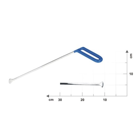N.WT 30MD-Strumento per Tirare le Ammaccature.WT-30-MD: 30 cm di lunghezza, 8 mm x 3 mm di spessore, forma a conchiglia, "punta
