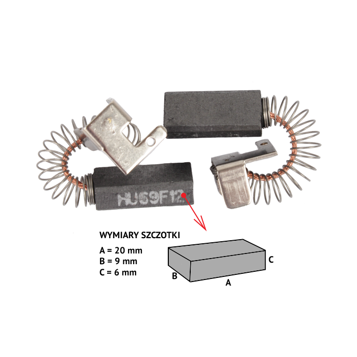 SPAZZOLE IN CARBONE LH22/32 SET 2Pz