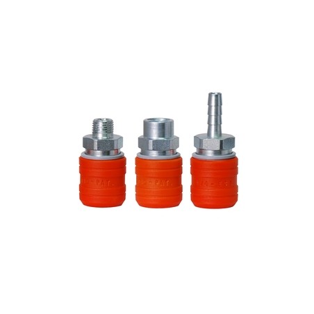 INNESTO RAPIDO-ACCIAIO SICUREZZA:F-BSPP 1/4",EURO