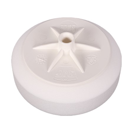 TAMPONE LUCIDANTE Ø150 M14 H50 BIANCA HARD LUCIDANTE LISCIA