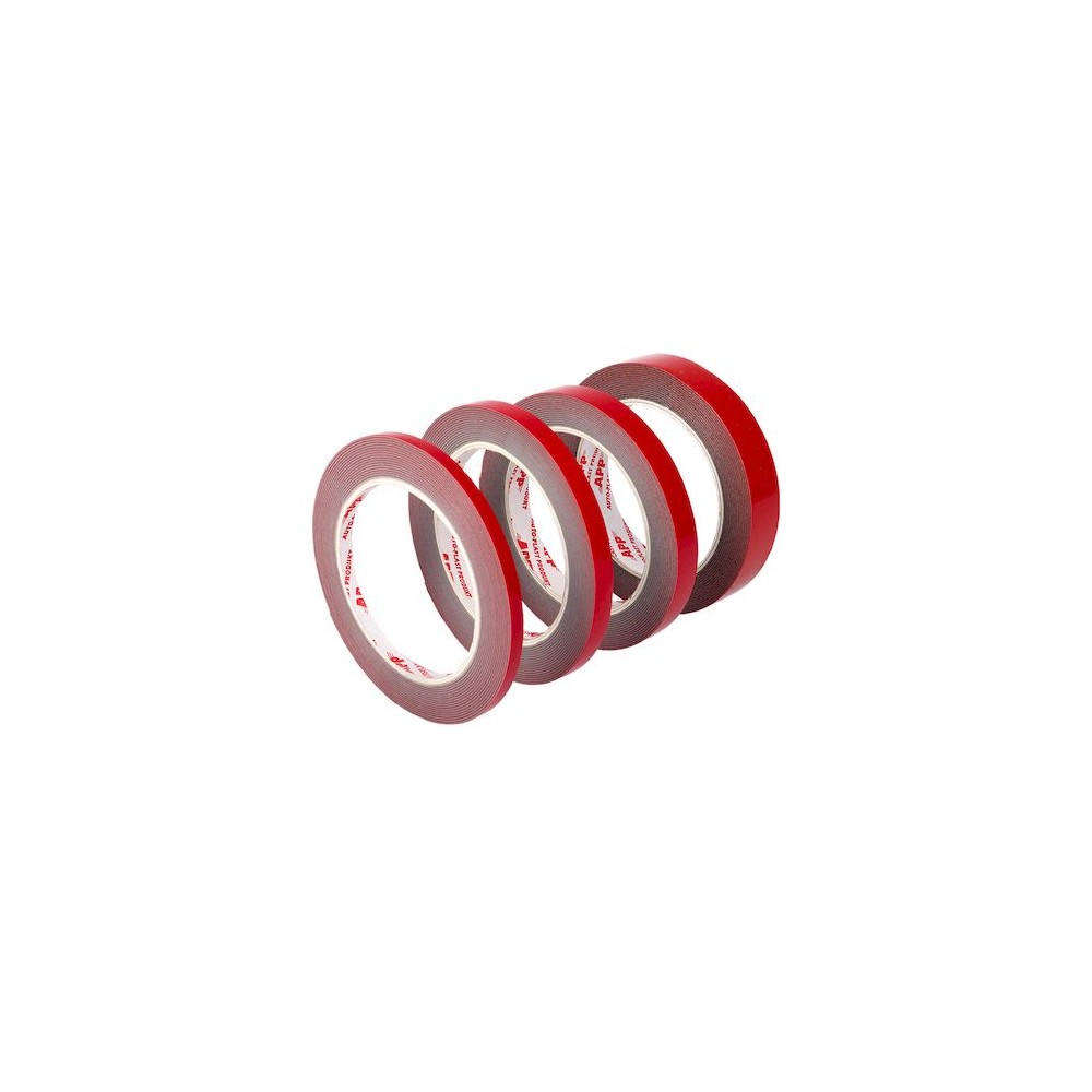 NASTRO BIADESIVO ROSSO 19MMX10MT