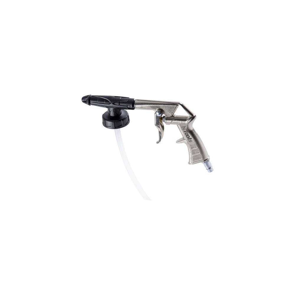 Pistola a spruzzo per prodotti di rivestimento protettivo con set di soruzzatura sostituibile.