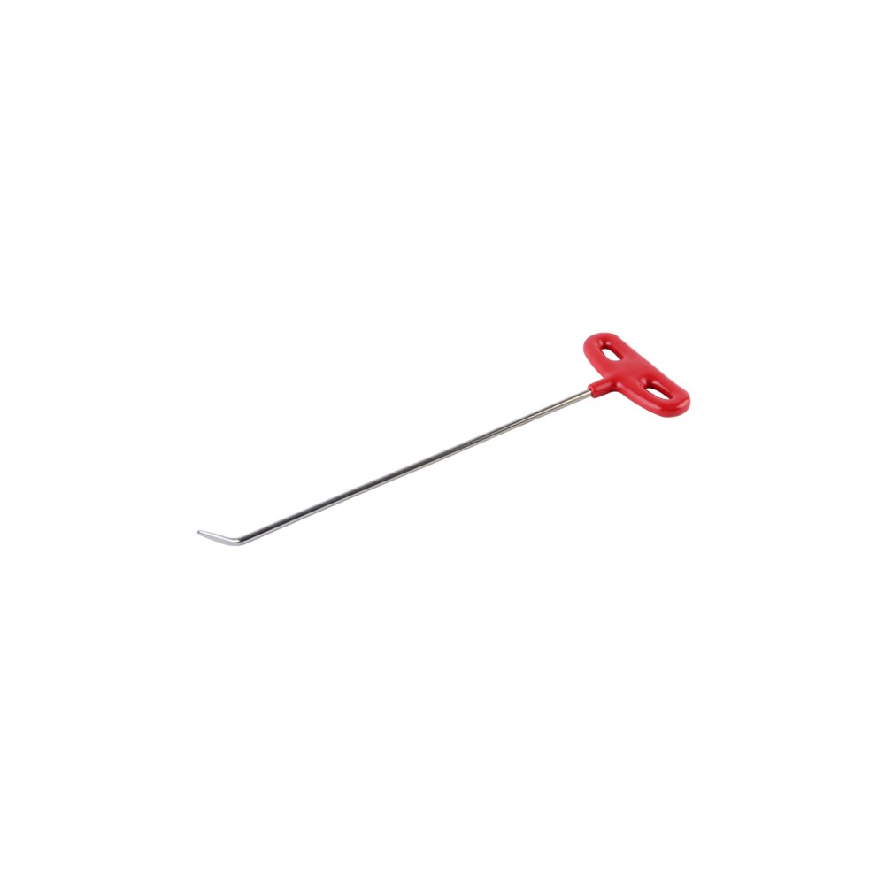 N.BT 35-TRUMENTO PER RIMOZIONE AMMACCATURE.BT-35: 35 cm di lunghezza, 6 mm di spessore, 1 punta piegata e arrotondata.