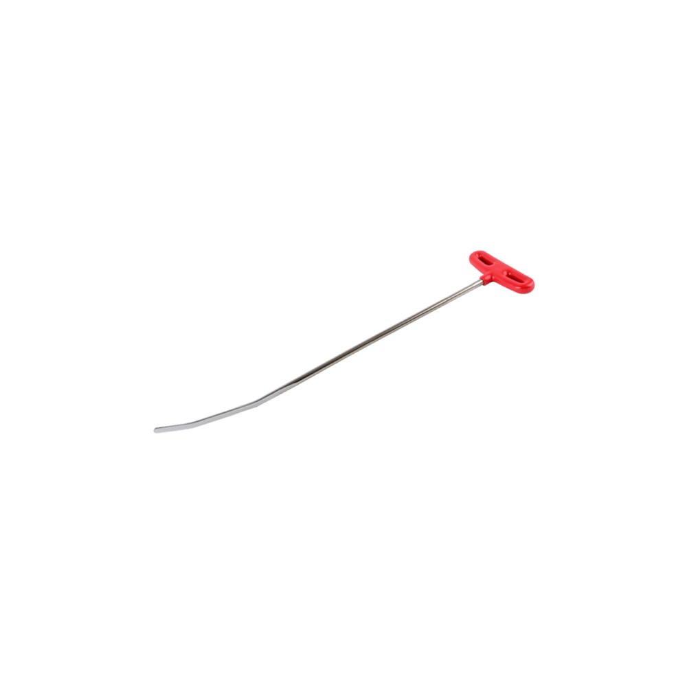 N.lB 60-STRUMENTO PER RIMOZIONE AMMACCATURELB-60: 60 cm di lunghezza, 9,5 mm di spessore, 2 volte piegato, punta piatta.