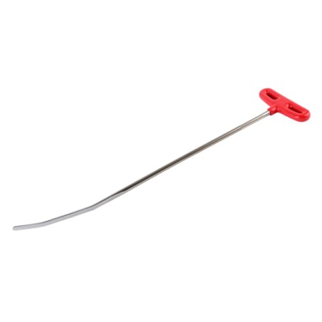 N.lB 60-STRUMENTO PER RIMOZIONE AMMACCATURELB-60: 60 cm di lunghezza, 9,5 mm di spessore, 2 volte piegato, punta piatta.