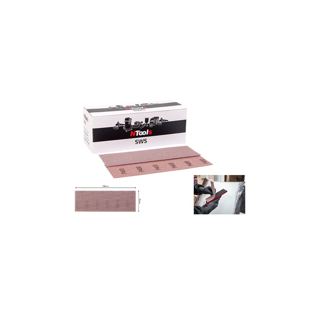 FOGLIO IN RETE ABRASIVA/RETRO VELCRO -P400- 70X200mm