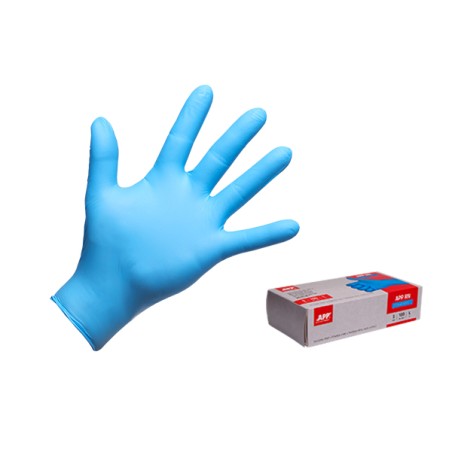 GUANTI IN NITRILE BLUE " M" 5my(cf.100pz)