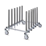 CARRELLO UNIVERSALE PER LO STOCCAGGIO DEI PANNELLI DELLE AUTO  Max.80Kg