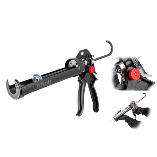 PISTOLA DOSATRICE MANUALE PER CARTUCCE DA 310 ml NTools HKS PRO