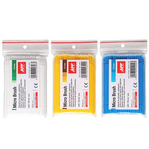 BASTONCINI PER RITOCCO VERNICE SPOT BIANCO 1,0mm 100pcs