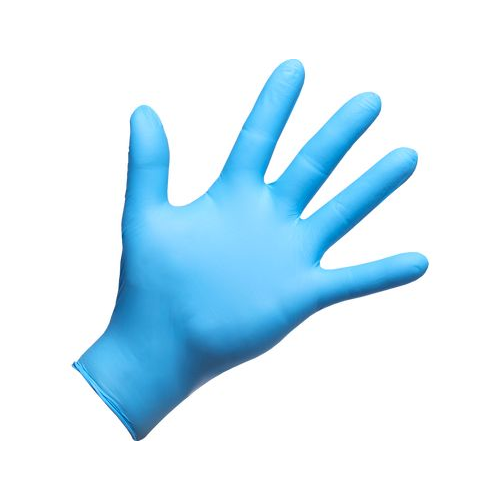 GUANTI IN NITRILE BLUE " L" 5my(cf.100pz)