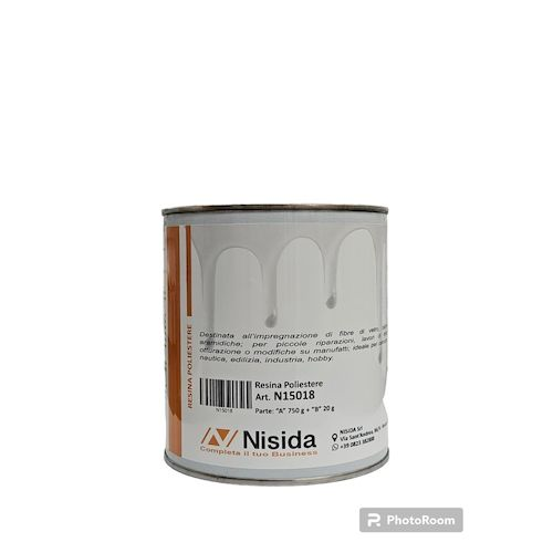 RESINA POLIESTERE ORTOFTALICA 750g A+B