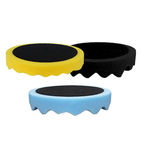 TAMPONE LUCIDANTE BUGNATO Ø150 H25 MM BLU UNIV.C/VELCRO