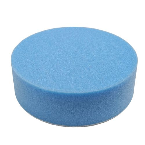 TAMPONE Ø160X50 AZZURRO EXTRA HARD RESINATO C/VELCRO
