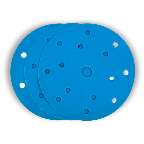 DIS VEL LIGHT BLUE Ø150 15F P2000 (100 Pz)