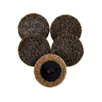 DISCHETTI ABRASIVI TESSUTO NON TESSUTO GRANA GROSSA Ø50 MARRONE (50pz)