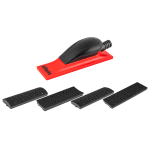 SET BLOCCO SAGOMATO 70X198 mm CON ASP. E 4 SUPPORTI INTERCAMBIABILI