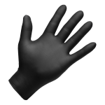 GUANTI IN NITRILE NERO "XL" 3,5my(cf.100pz)
